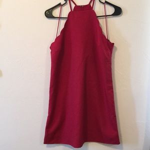 Red cocktail dress